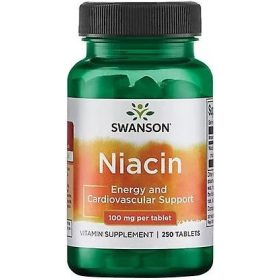 Swanson Niacin B3 vitamin 100mg 250 tabletta 
