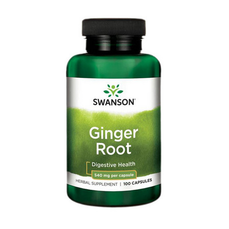 Swanson Ginger Root  Gyömbér gyökér 540mg 100 kapszula 