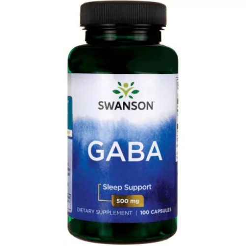 Swanson Gaba 500mg 100 kapszula (alvás támogatás)