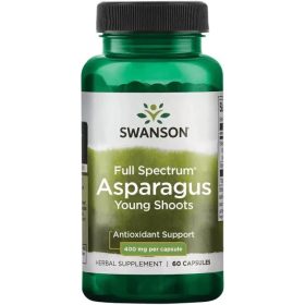   Swanson Swanson Asparagus 400MG Full spektrum Spárgacsíra kivonat 60 kapszula  