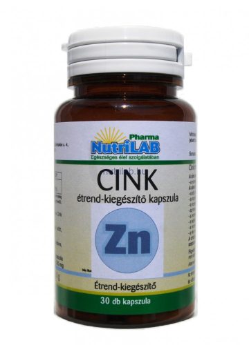 NutriLAB szerves Cink kapszula 30 db