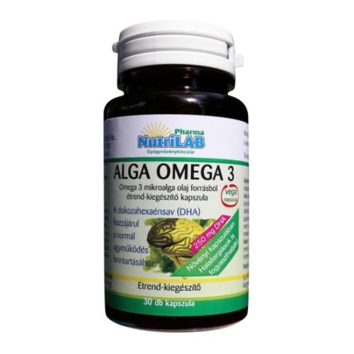 Alga Omega 3 szemvitamin, agy 30db kapszula Nutrilab
