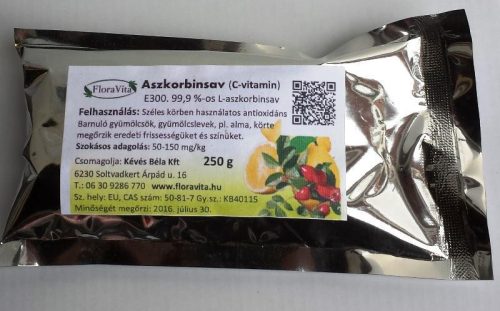 L-Aszkorbinsav C-vitamin 250 g Gyógyszerkönyvi minőségű