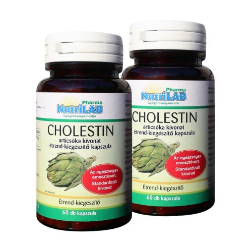 NutriLAB Cholestin articsóka 600mg DUO PACK 2x60 kapszula 