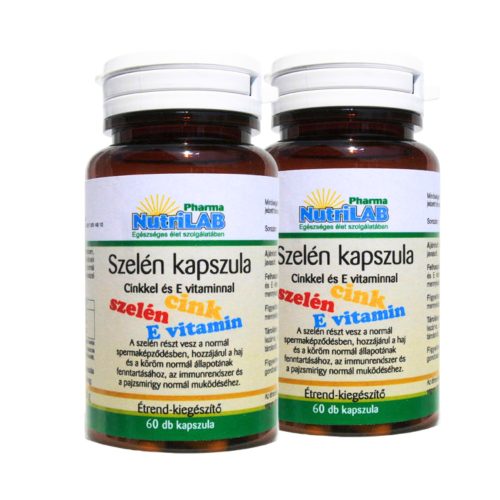 NutriLAB Szelén cinkkel DUO PACK 2x60 kapszula  