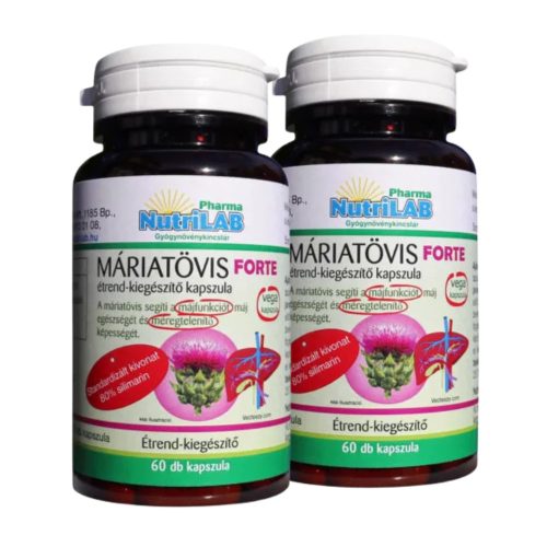 NutriLAB Máriatövis forte 375mg DUO PACK 2x60 kapszula  Silimarin