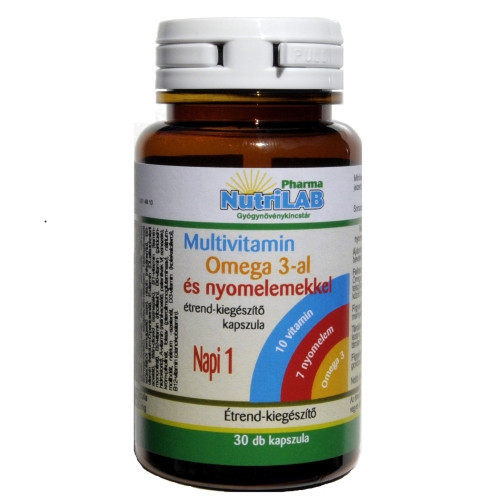 NutriLAB Multivitamin Omega 3-mal 30 kapszula