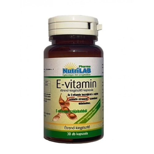 E-vitamin  30 kapszula Nutrilab