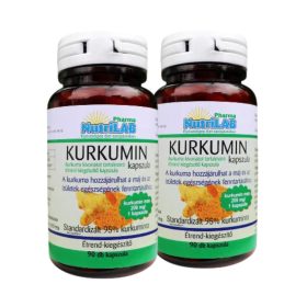   NutriLAB Kurkumin curcumin 220mg 2x90 kapszula DUO pack csomagban olcsóbb!