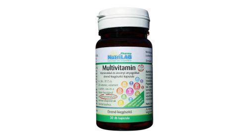 NutriLAB Multivitamin vitaminokkal és ásványi anyagokkal 30 db kapszula 
