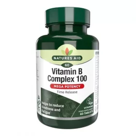   Natures Aid Mega B-vitamin Complex 100mg stressz ideg 60 tabletta  