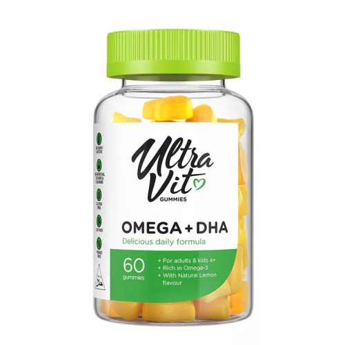 Vplab - Ultravit Omega + DHA - gumivitamin 60 gumicukor