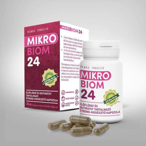 MikroBiom 24 élőflórás étrend-kiegészítő 30 kapszula Hymato