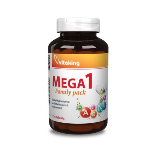  Mega1 Family 120 tabletta kiváló multivitamin, családi kiszerelés Vitaking    