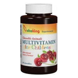 Gyerek meggyes multivitamin rágótabletta Vitaking
