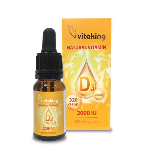 D3-vitamin csepp MCT olaj (2000NE) Vitaking