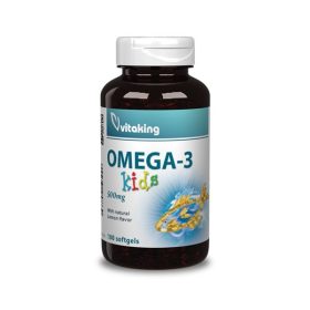   Vitaking Omega-3 Kids 500mg 100db lágyzselatin kapszula Gyerek Halolaj