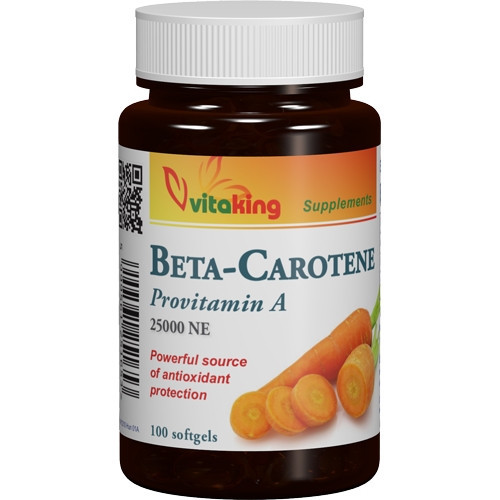 Vitaking Beta karotin 25000NE 15mg 100 lágyzselatin