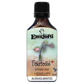   EZERJÓFŰ FEKETEDIÓ+ PRÉMIUM ELIXÍR 50ML ALKOHOLMENTES, NÖVÉNYI GLICERINNEL