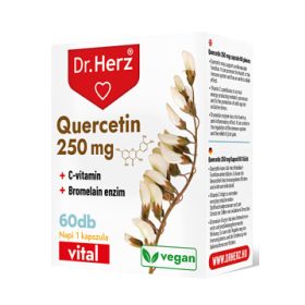   Dr.Herz Quercetin 250 mg+C-vitamin+Bromelain enzim 60 kapszula