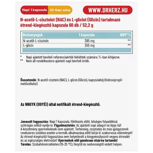 Dr. Herz NAC 60 kapszula 
