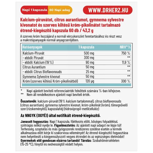 Dr. Herz Testsúlykontroll  60 kapszula 