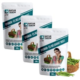   Natur Tanya Vegán gyomorbarát és bélbarát rost 3x1 tasak, 3x150g csomagban olcsóbb!
