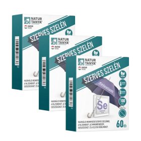   Natur Tanya Szerves szelén3x1 doboz, 3x60 tabletta csomagban olcsóbb!
