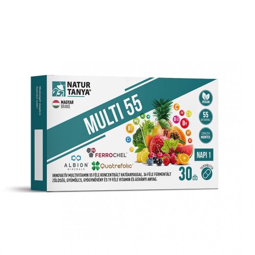 NATUR TANYA Multi 55 Fermentált multivitamin 30 tabletta 