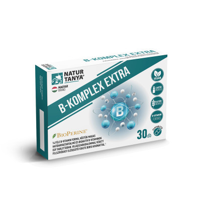 B-Komplex Extra 14 féle B-vitamin formával 30 tabletta Natur Tanya