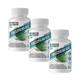   Natur Tanya FŰRÉSZPÁLMA OLAJ (Szabalpálma), BioPerine, MCT olaj, természetes E-vitaminok 3x1 doboz, 3x60 kapszula csomagban olcsóbb!