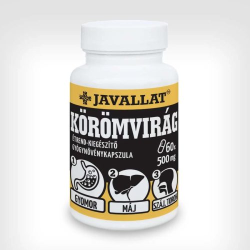 Javallat Körömvirág étrend-kiegészítő gyógynövénykapszula - 60 db