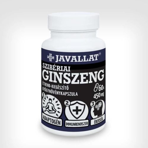 Javallat Szibériai ginszeng herba és gyökér étrend-kiegészítő gyógynövénykapszula - 60 db