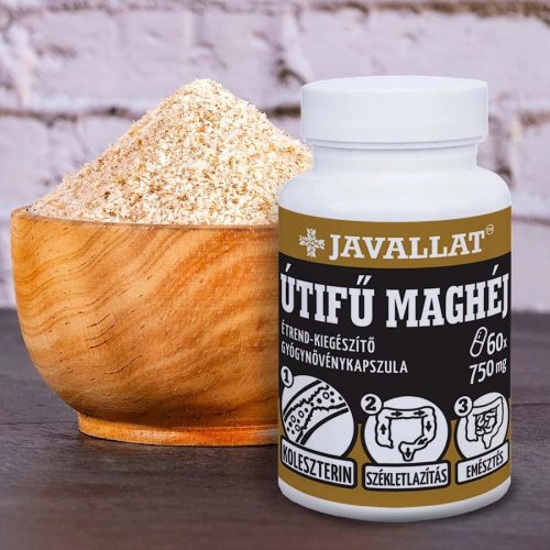 Javallat Útifű maghéj étrend-kiegészítő gyógynövénykapszula - 60 db