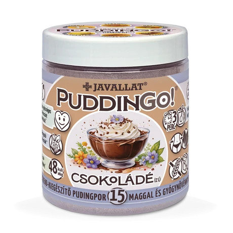 PuddinGo!® Csokoládé ízű étrend-kiegészítő pudingpor 360g