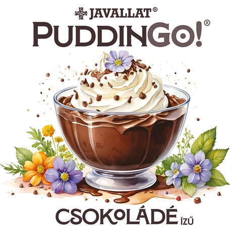 PuddinGo!® Csokoládé ízű étrend-kiegészítő pudingpor 360g
