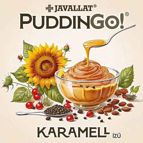 PuddinGo!® Karamell ízű étrend-kiegészítő pudingpor 360g