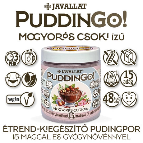 PuddinGo!® Mogyorós csoki ízű étrend-kiegészítő pudingpor