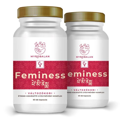 Myrobalan Feminess könnyed változókor gyógynövény-komplex 2x1 doboz, 2x60 kapszula csomagban olcsóbb!