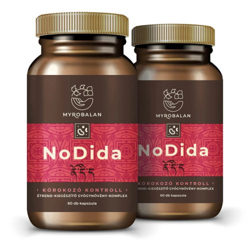 Myrobalan NoDida 2x1 doboz, 2x60 db vegán kapszula csomagban olcsóbb!