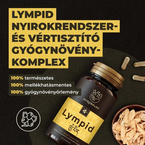 Myrobalan Lympid nyirokrendszer- és vértisztító gyógynövény-komplex 60 db vegán kapszula
