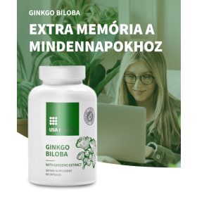 USA medical Ginkgo Biloba 60 kapszula ginzeng kivonattal 