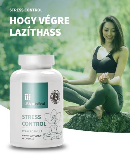 USA medical Stressz control – alvás formula  L-Theanin-nel 60 kapszula 