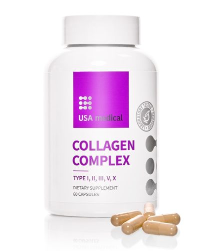USA Medical Kollagén-komplex kapszula 5 típusú collagen 