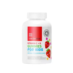   Usa Medical Vitamin C + D Gummies for kids C+D gumivitamin gyerekeknek 60 db