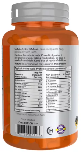 Now Foods Amino Complete Amino sav komplex 120 kapszula