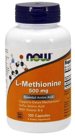 NOW Foods L-Methionine 500 mg 100 kapszula U vitamin Metionin 