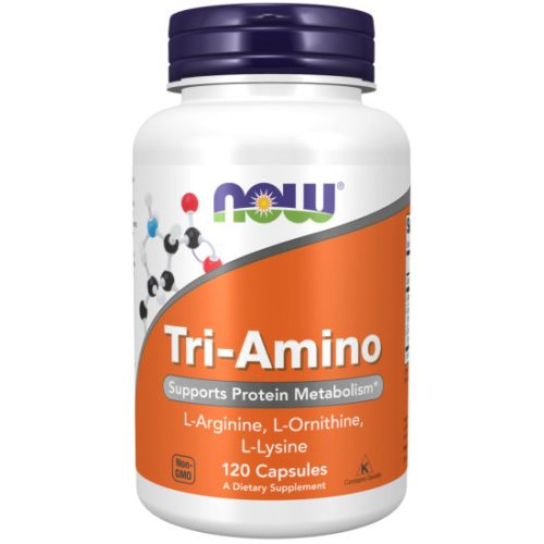 NOW Foods Tri-Amino - L-Arginin, L-Ornitin, L-Lizin 120 kapszula 
