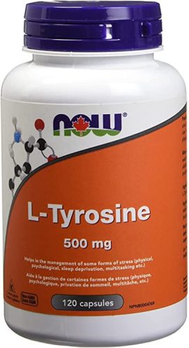 NOW Foods L-Tyrosine 500 mg Tirozin 120 kapszula