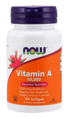 NOW Foods Vitamin A 10000IU 100 kapszula 